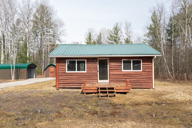 2340 Ryno Rd, Luzerne, MI 48636 - exterior space with an outbuilding