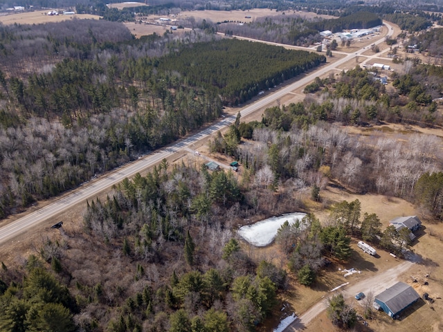 2340 Ryno Rd, Luzerne, MI 48636 - birds eye view of property with a forest view