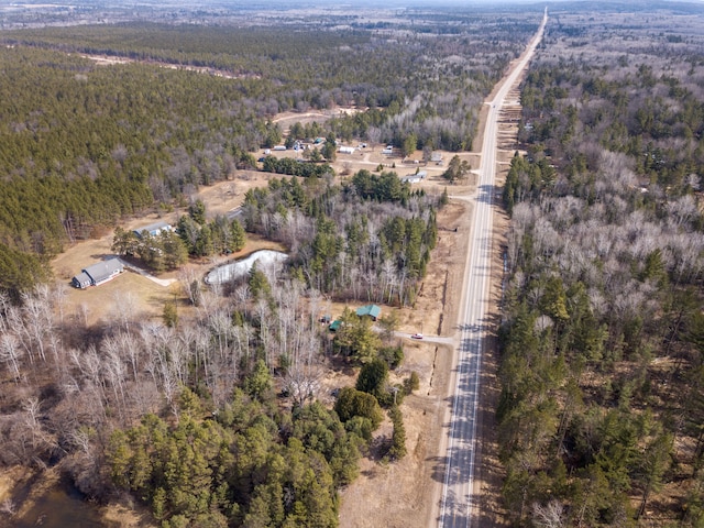 2340 Ryno Rd, Luzerne, MI 48636 - birds eye view of property with a forest view