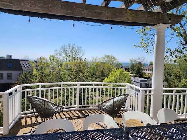 19148 Maiden Ln, Spring Lake, MI 49456 - deck with a pergola