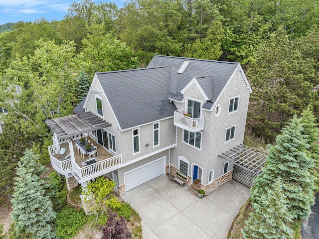 19148 Maiden Ln, Spring Lake, MI 49456 - view of subject property with a heavily wooded area