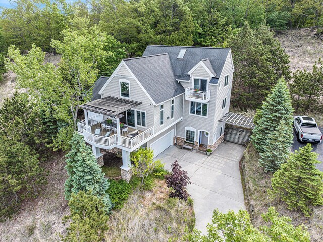 19148 Maiden Ln, Spring Lake, MI 49456 - view from above of property