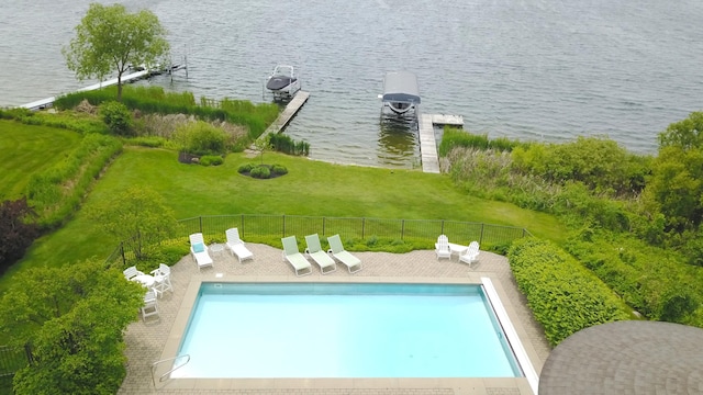 2634 Reeds Lake Ct SE, East Grand Rapids, MI 49506 - aerial view of a nearby body of water and a pool area