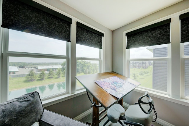 view of sunroom