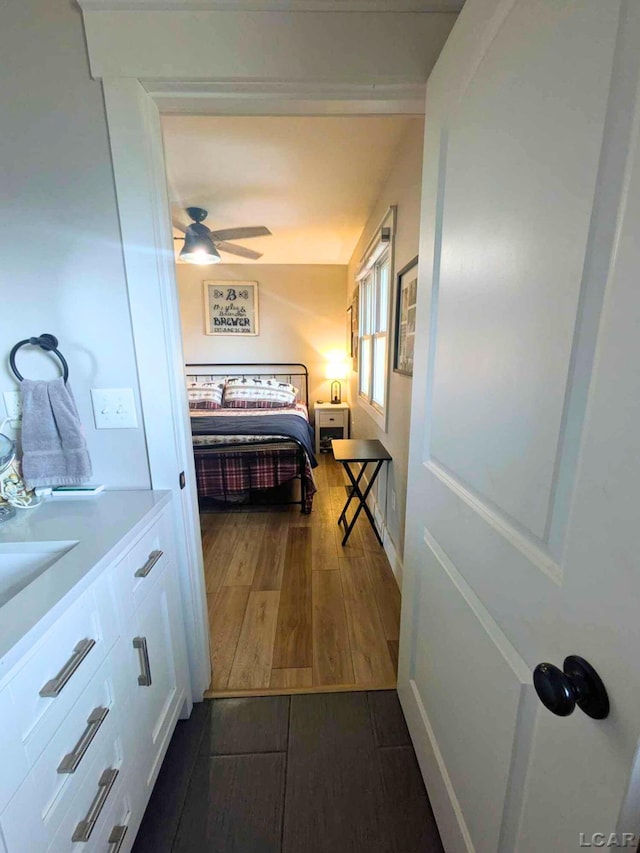 13936 Allen Rd, Clinton, MI 49236 - bedroom with dark wood-style floors