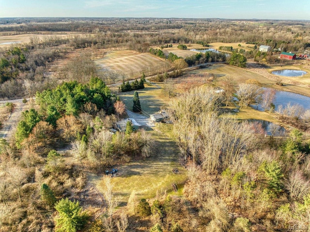 13936 Allen Rd, Clinton, MI 49236 - drone / aerial view featuring a water view