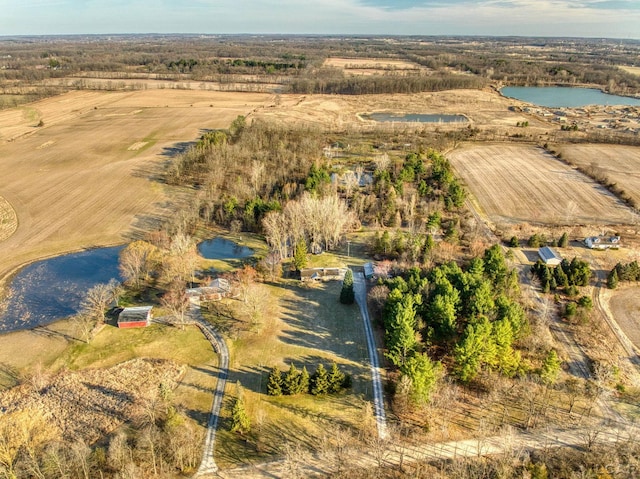 13936 Allen Rd, Clinton, MI 49236 - birds eye view of property with a rural view and a water view