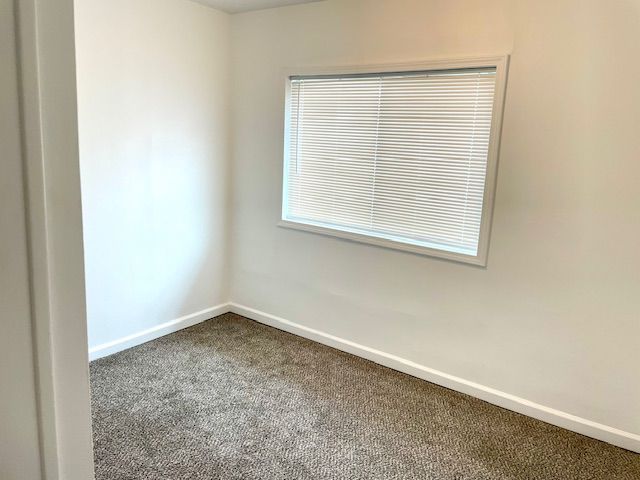 empty room with carpet flooring and baseboards
