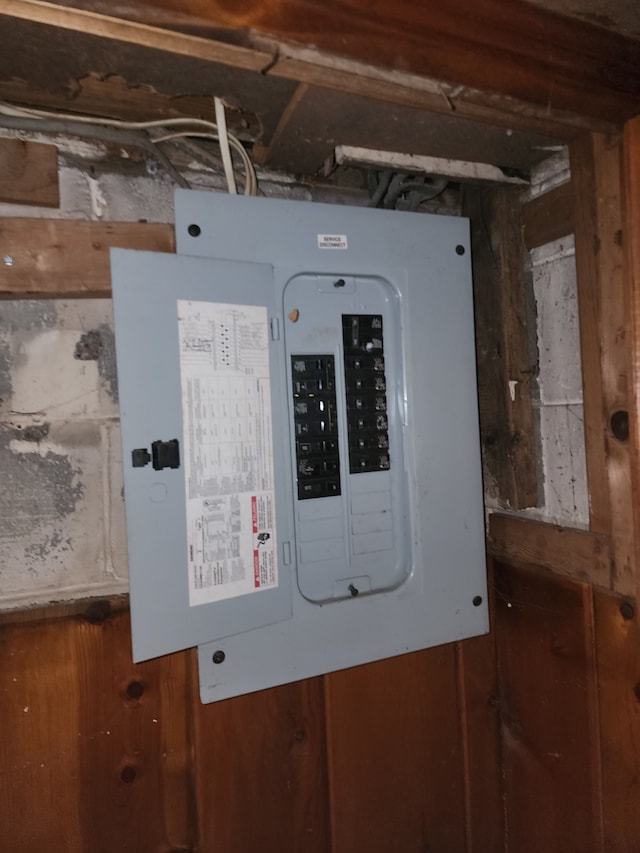 utility room featuring electric panel