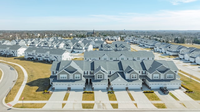 drone / aerial view featuring a residential view