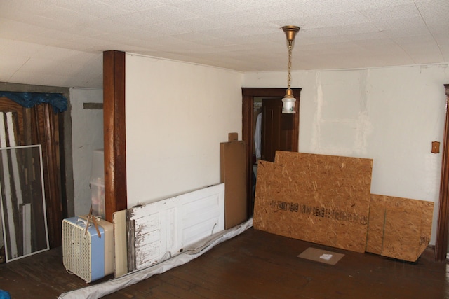 interior space with hardwood / wood-style floors