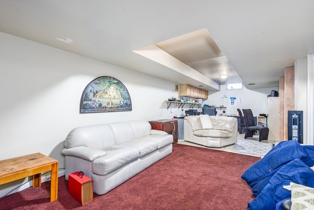 2174 Middlebelt Rd, West Bloomfield, MI 48324 - living room with carpet floors