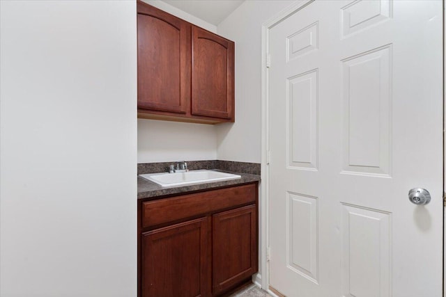 interior space featuring a sink