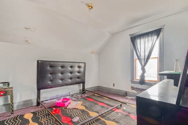 2251 Cortland St, Detroit, MI 48206 - bedroom with baseboards and lofted ceiling