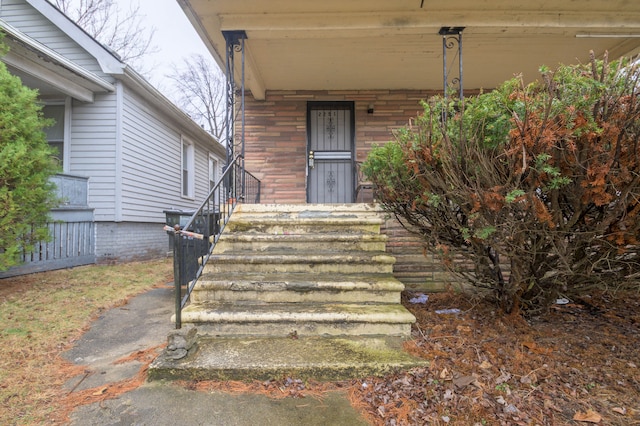 2251 Cortland St, Detroit, MI 48206 - entrance to property featuring brick siding and covered porch