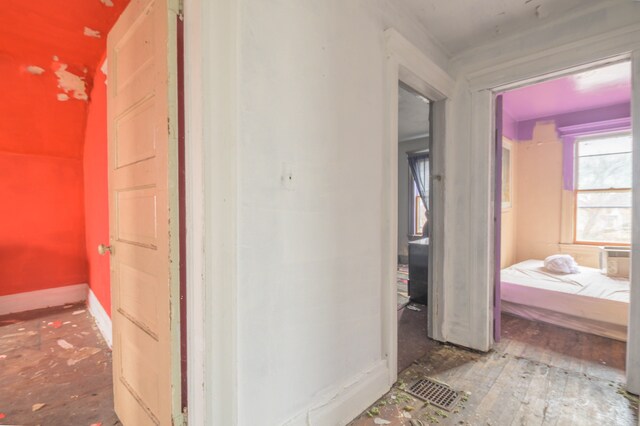 2251 Cortland St, Detroit, MI 48206 - hallway with baseboards and wood-type flooring