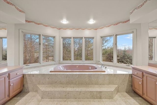 1632 Scenic Hollow Dr, Rochester Hills, MI 48306 - bathroom featuring a bath and vanity