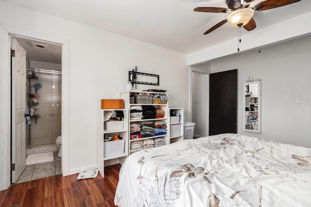 10172 US Highway 12, New Buffalo, MI 49117 - bedroom with visible vents, wood finished floors, and ensuite bath