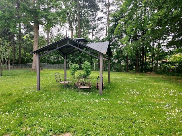443 W Slosson Ave, Reed City, MI 49677 - view of yard featuring a gazebo