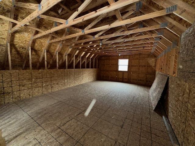 view of attic