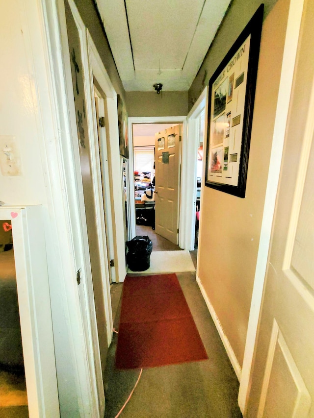 corridor featuring attic access