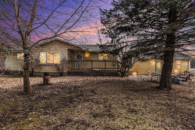 9448 Washburn Rd, Columbiaville, MI 48421 - exterior space with a wooden deck