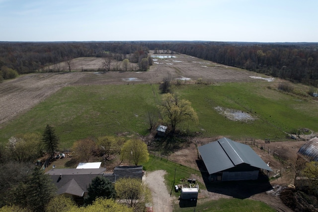 9448 Washburn Rd, Columbiaville, MI 48421 - bird's eye view with a rural view and a forest view