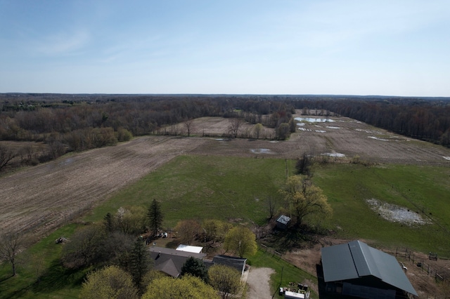 9448 Washburn Rd, Columbiaville, MI 48421 - aerial view featuring a rural view and a forest view