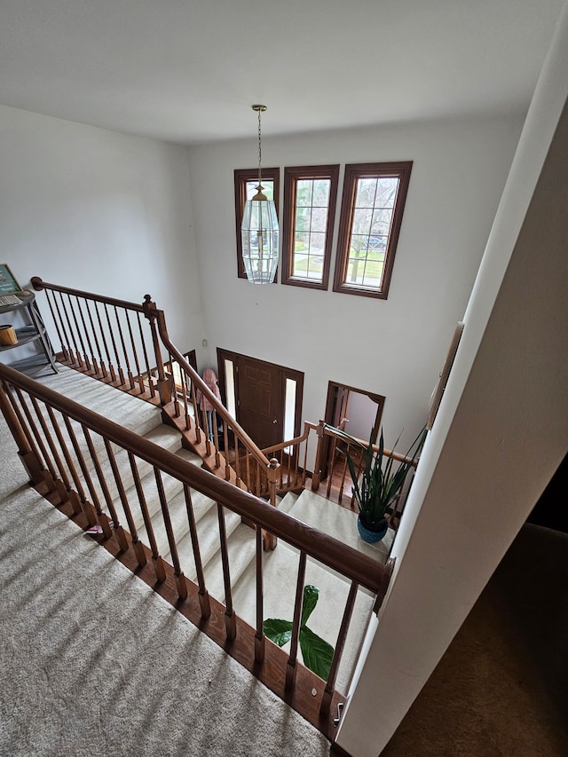 view of stairs