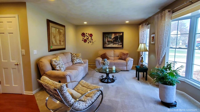 5393 Blaine Ave SE, Grand Rapids, MI 49508 - living room with recessed lighting and baseboards