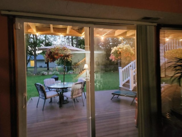 5393 Blaine Ave SE, Grand Rapids, MI 49508 - doorway with wood finished floors and visible vents