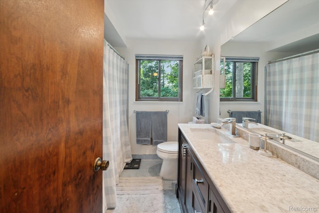 2915 Hillendale Dr, Rochester Hills, MI 48309 - bathroom featuring vanity and a shower with shower curtain