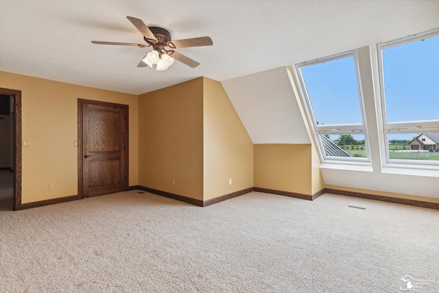 8650 Stone Rd, Maybee, MI 48159 - additional living space featuring carpet flooring and a ceiling fan