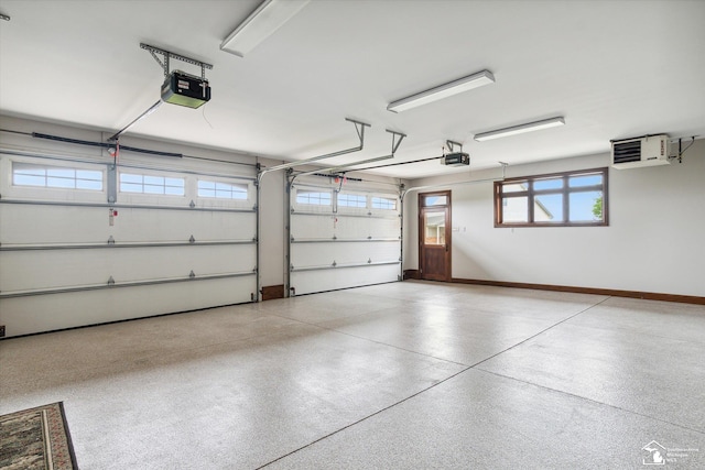 8650 Stone Rd, Maybee, MI 48159 - garage featuring a garage door opener and a heating unit