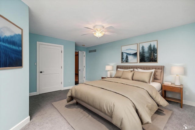 8650 Stone Rd, Maybee, MI 48159 - bedroom with carpet floors and ceiling fan
