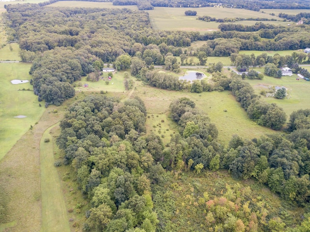 drone / aerial view featuring a rural view