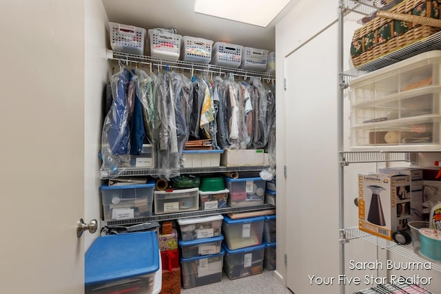 view of closet