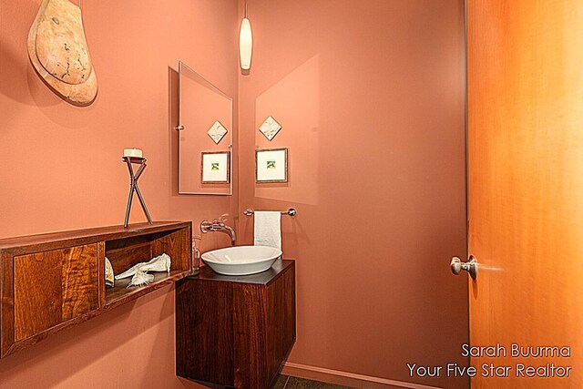bathroom featuring vanity