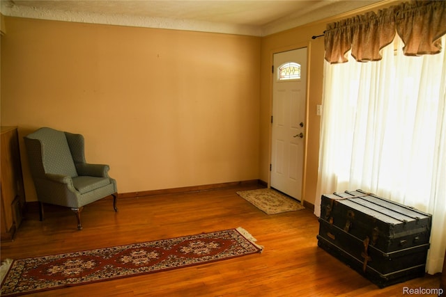 1521 Ferris Ave, Lincoln Park, MI 48146 - foyer entrance with wood finished floors and baseboards