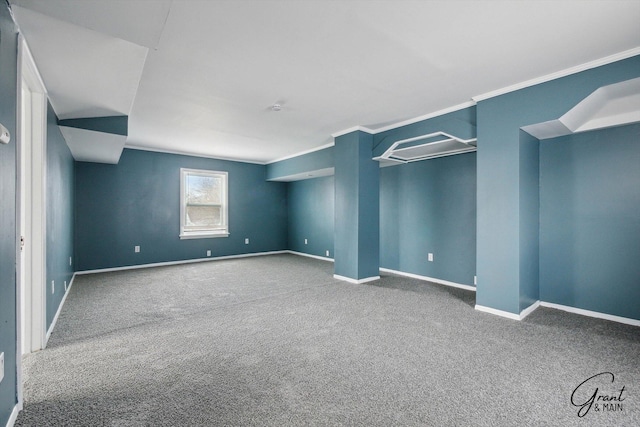 10088 Britain St, Detroit, MI 48224 - carpeted spare room featuring crown molding and baseboards