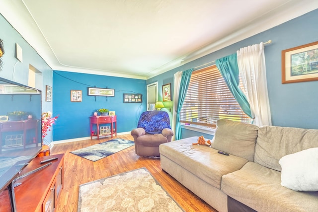 3803 Miller Rd, Kalamazoo, MI 49001 - living room featuring wood finished floors and baseboards
