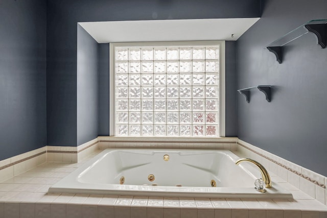 bathroom featuring a whirlpool tub
