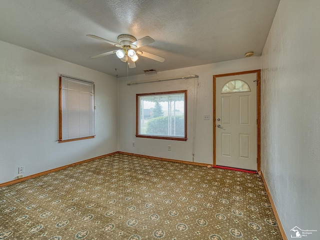 20212 Northline Rd, Taylor, MI 48180 - foyer entrance featuring ceiling fan and baseboards