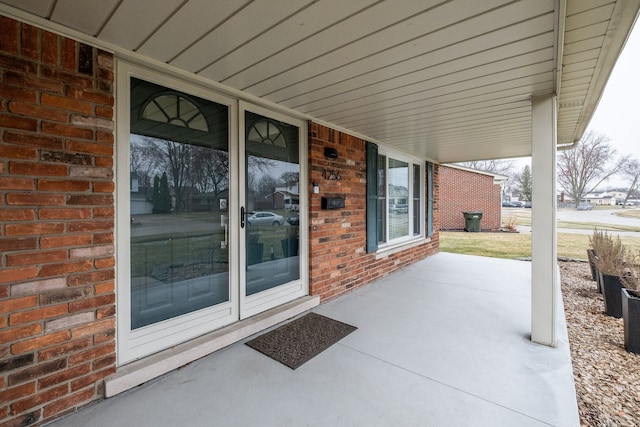view of patio with covered porch