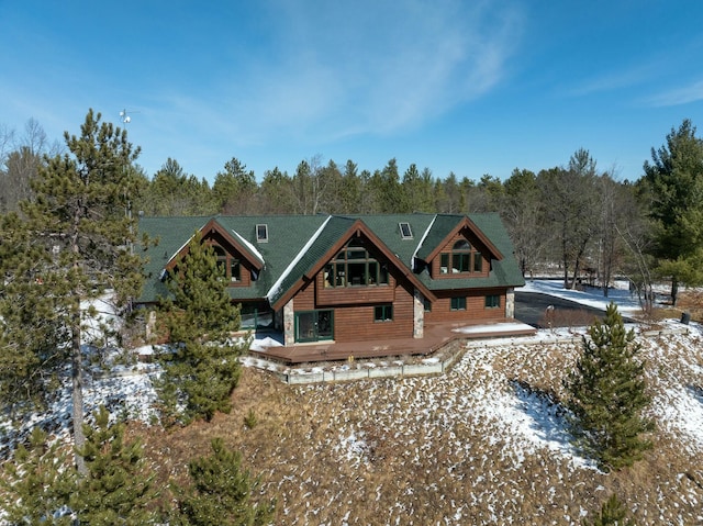 view of back of property