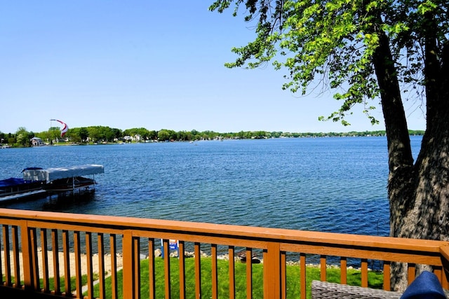 9638 Main St, Whitmore Lake, MI 48189 - water view featuring a boat dock