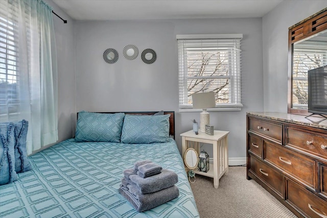 3034 Wolcott St, Ferndale, MI 48220 - bedroom with light colored carpet, baseboards, and multiple windows