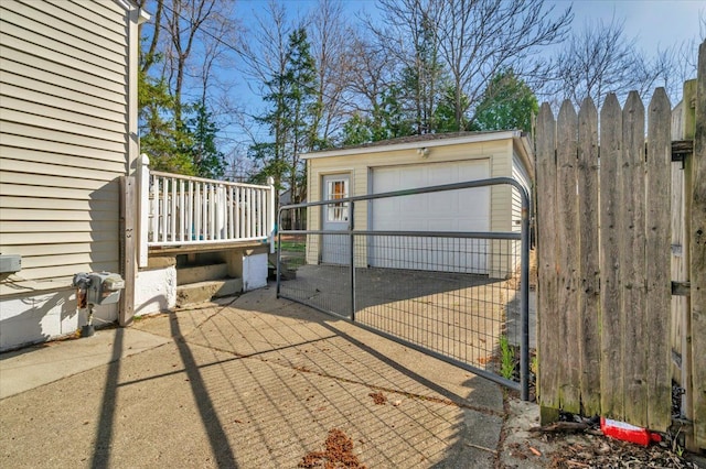 3034 Wolcott St, Ferndale, MI 48220 - exterior space with fence and an outdoor structure