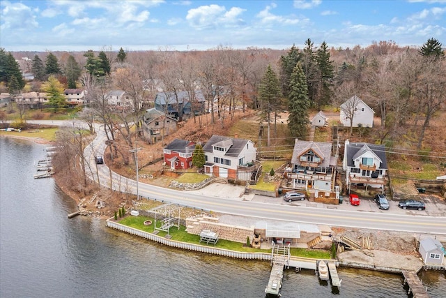 423 Heights Rd, Lake Orion, MI 48362 - aerial perspective of suburban area with a large body of water