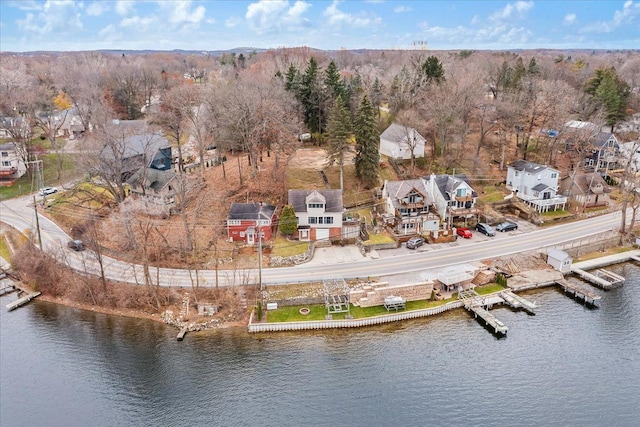 423 Heights Rd, Lake Orion, MI 48362 - aerial perspective of suburban area with a large body of water